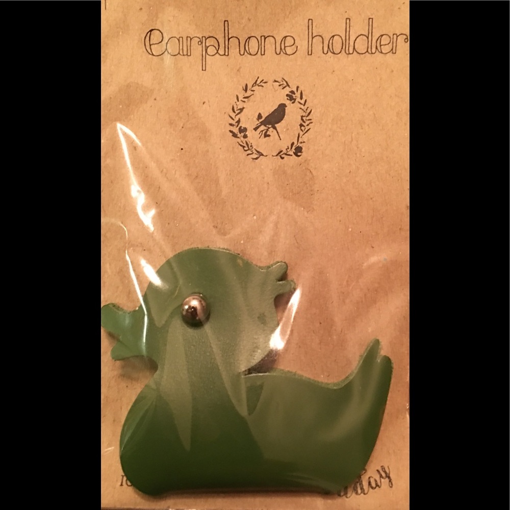 Leather Earphones Holder